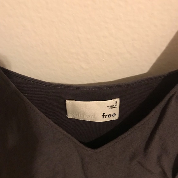 Aritzia Wilfred Free Vivenen Dress Charcoal/blue - Picture 3 of 5